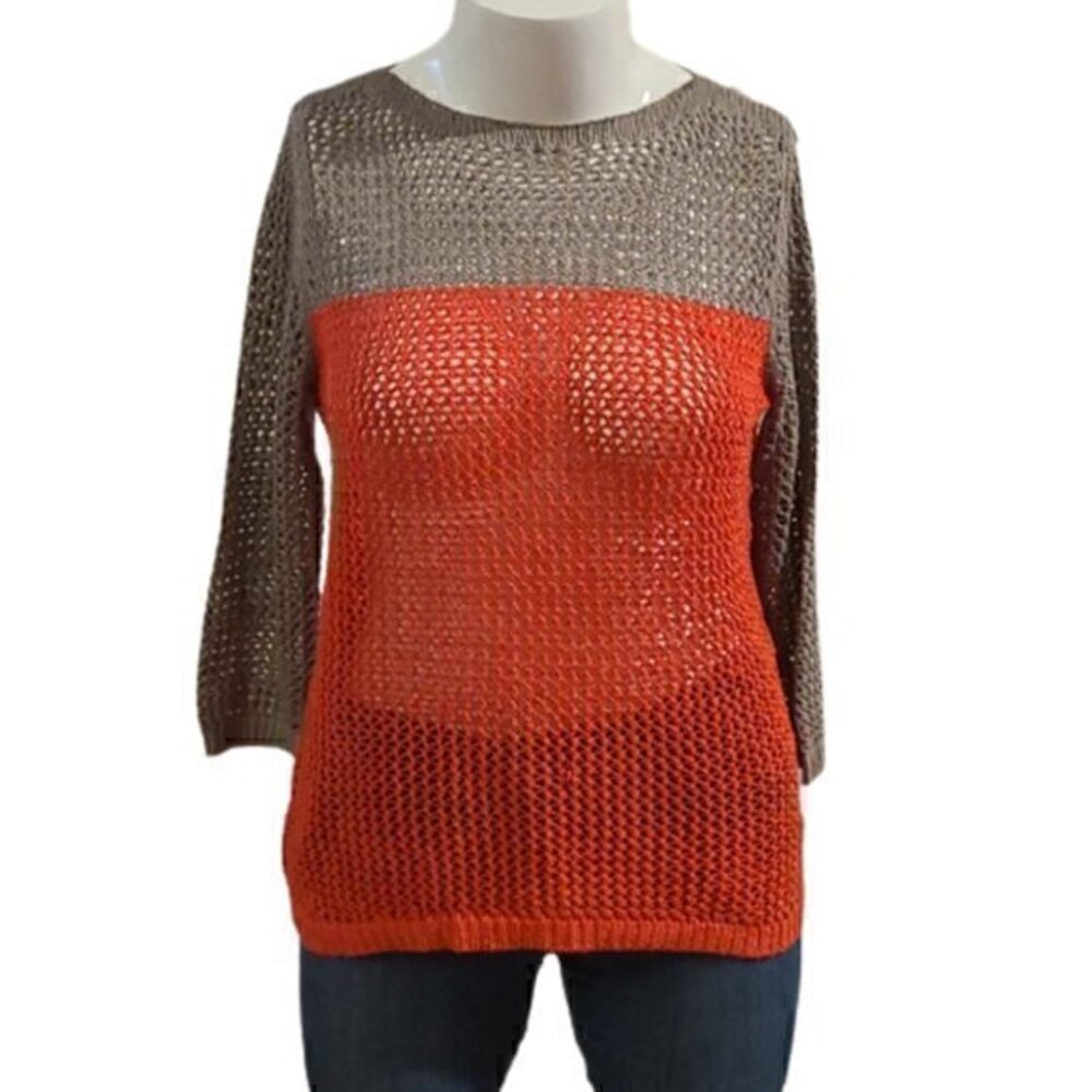 [Apt 9] 2 tone knitted top - Size M